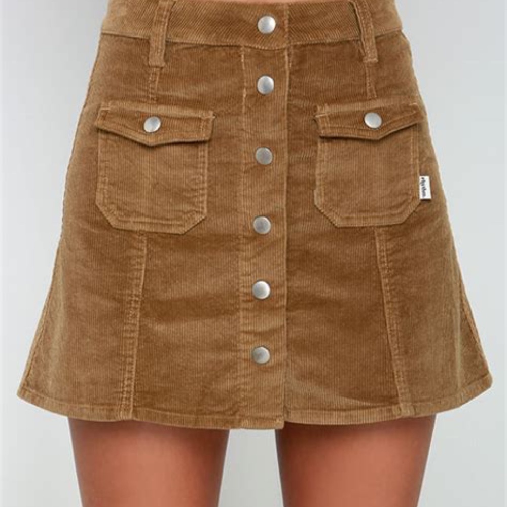 Rhythm corduroy snap button skirt